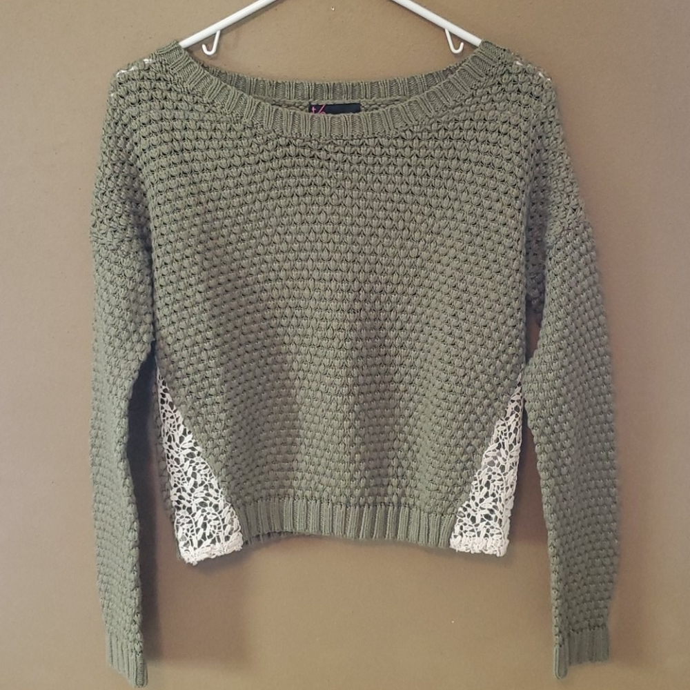 Forest Green T/O Sweater